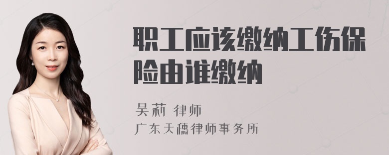 职工应该缴纳工伤保险由谁缴纳