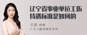 辽宁省事业单位工伤待遇标准是如何的