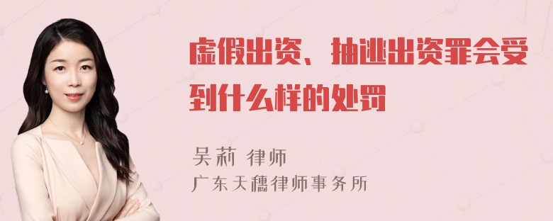 虚假出资、抽逃出资罪会受到什么样的处罚