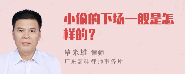 小偷的下场一般是怎样的？