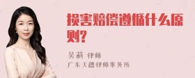 损害赔偿遵循什么原则?