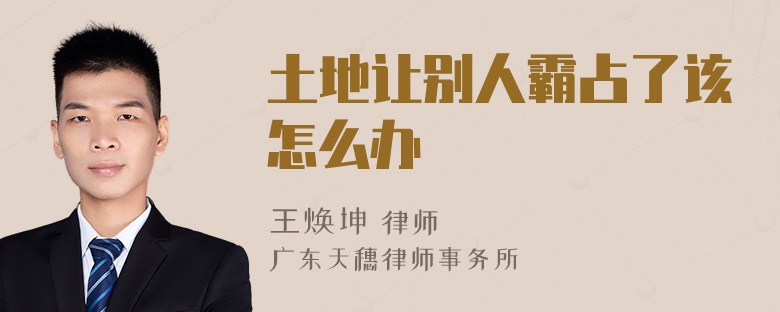 土地让别人霸占了该怎么办