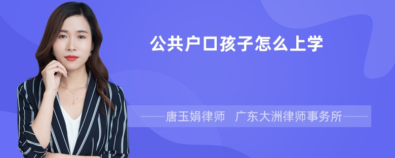 公共户口孩子怎么上学