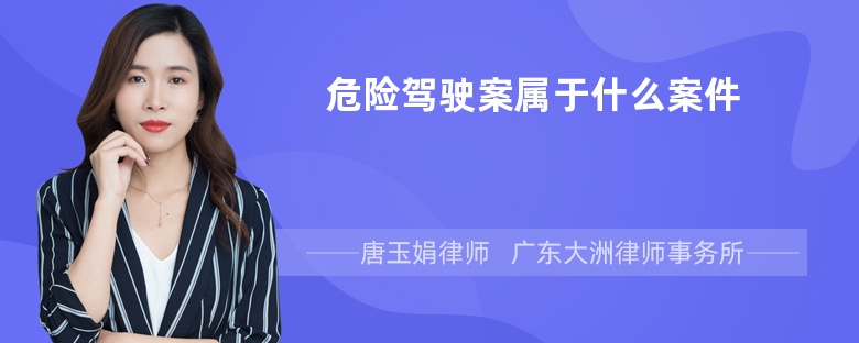 危险驾驶案属于什么案件