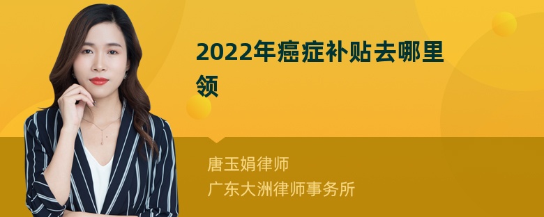 2022年癌症补贴去哪里领