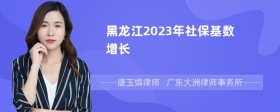 黑龙江2023年社保基数增长