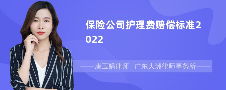 保险公司护理费赔偿标准2022