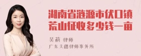 湖南省涟源市伏口镇荒山征收多少钱一亩