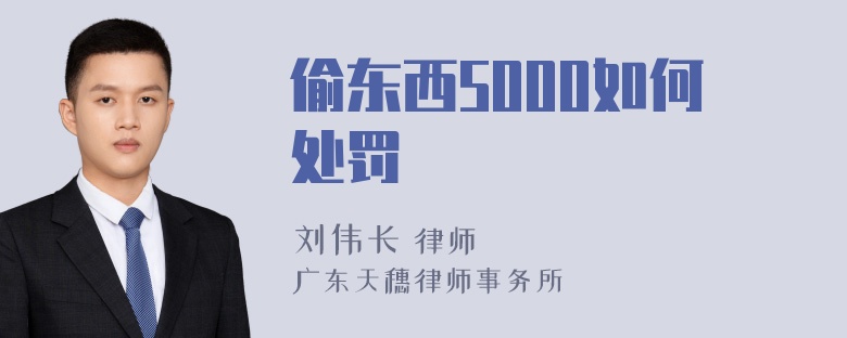 偷东西5000如何处罚