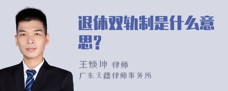 退休双轨制是什么意思?