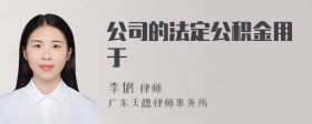 公司的法定公积金用于