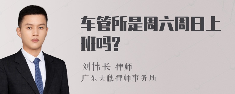 车管所是周六周日上班吗?