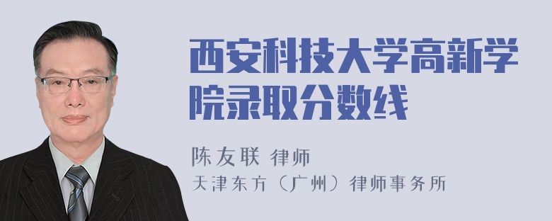 西安科技大学高新学院录取分数线