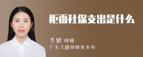 柜面社保支出是什么