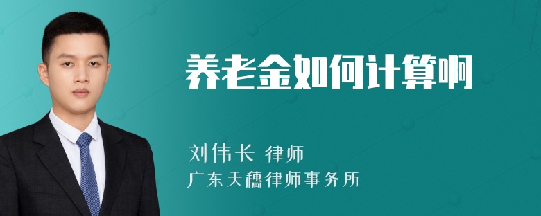 养老金如何计算啊