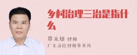 乡村治理三治是指什么