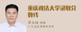 重庆政法大学录取分数线