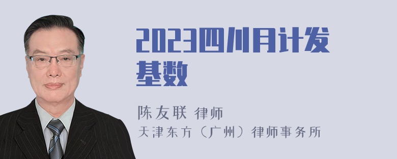 2023四川月计发基数