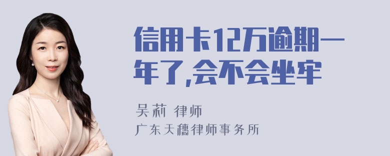 信用卡12万逾期一年了,会不会坐牢