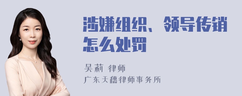 涉嫌组织、领导传销怎么处罚