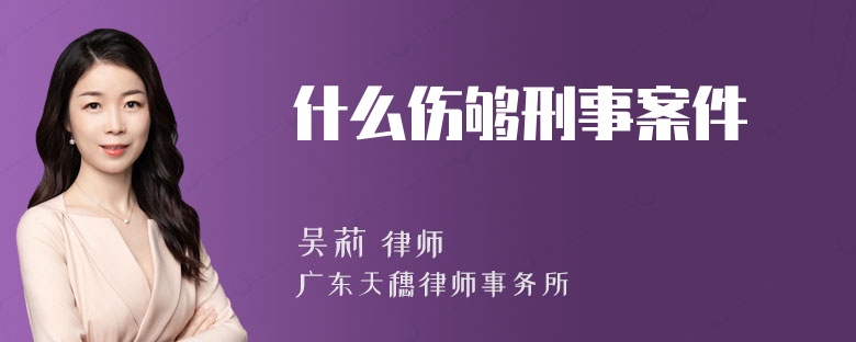 什么伤够刑事案件