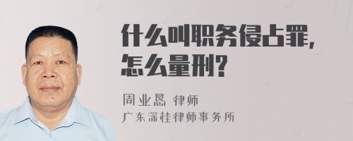 什么叫职务侵占罪,怎么量刑?