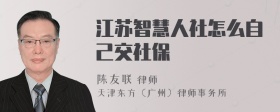 江苏智慧人社怎么自己交社保