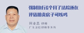 强制执行6个月了法院还在评估拍卖房子可以吗