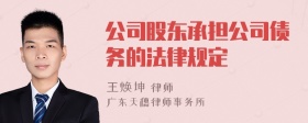 公司股东承担公司债务的法律规定