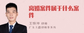 离婚案件属于什么案件