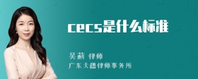 cecs是什么标准