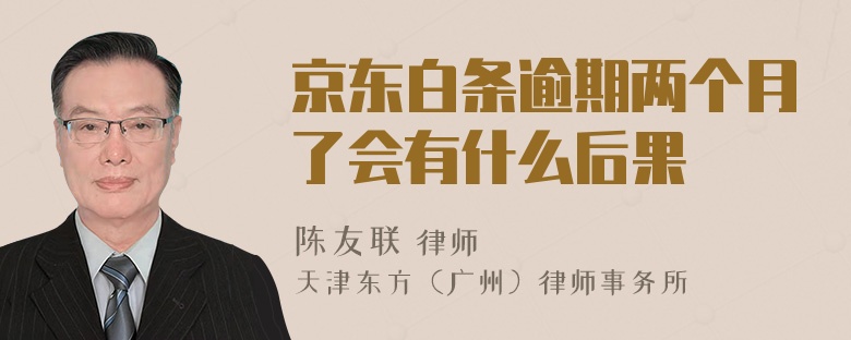 京东白条逾期两个月了会有什么后果