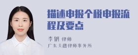 描述申报个税申报流程及要点