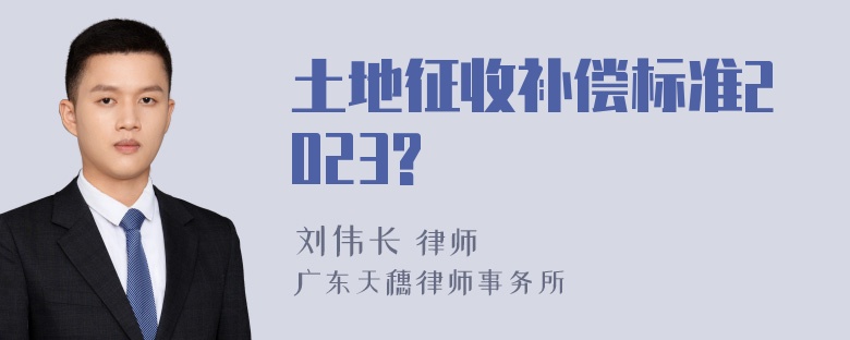 土地征收补偿标准2023?