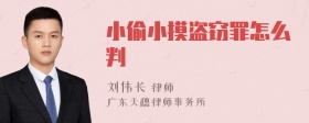 小偷小摸盗窃罪怎么判