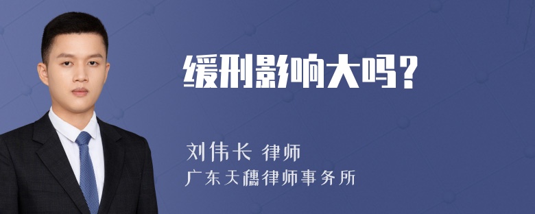 缓刑影响大吗？