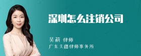 深圳怎么注销公司