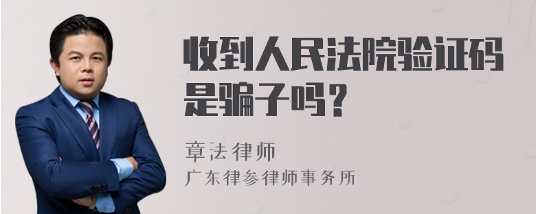 收到人民法院验证码是骗子吗？