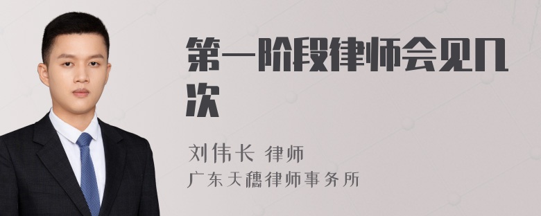 第一阶段律师会见几次