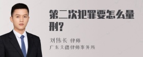 第二次犯罪要怎么量刑?