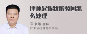 律师起诉状被驳回怎么处理