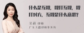 什么是互殴，殴打互殴，殴打对方，互殴是什么意思?