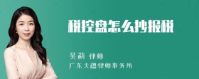 税控盘怎么抄报税