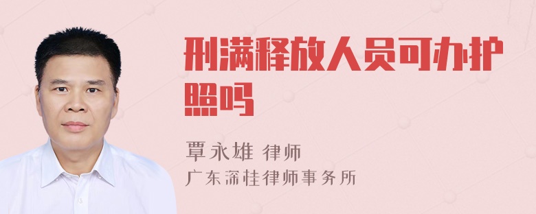 刑满释放人员可办护照吗