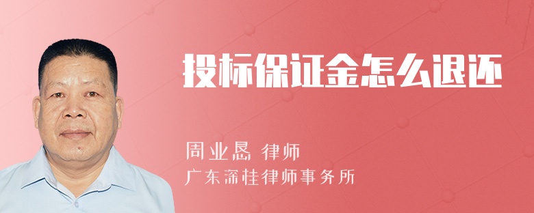 投标保证金怎么退还