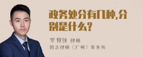 政务处分有几种,分别是什么?