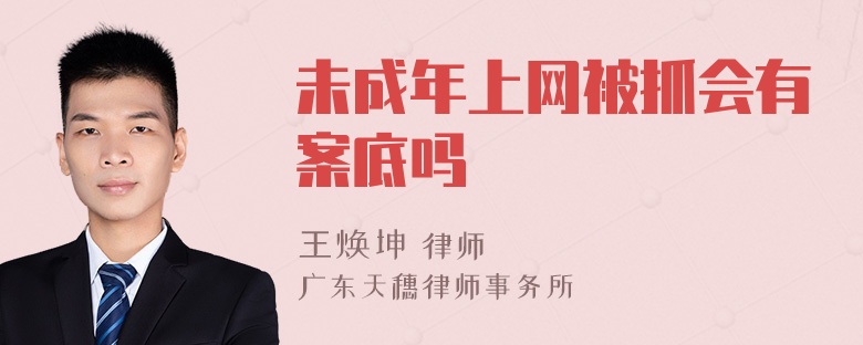 未成年上网被抓会有案底吗