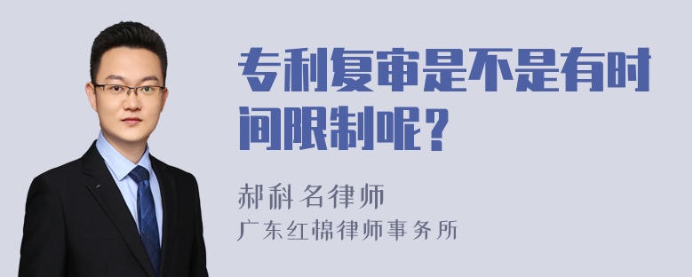 专利复审是不是有时间限制呢？