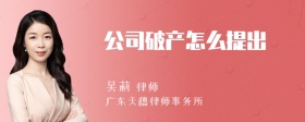 公司破产怎么提出