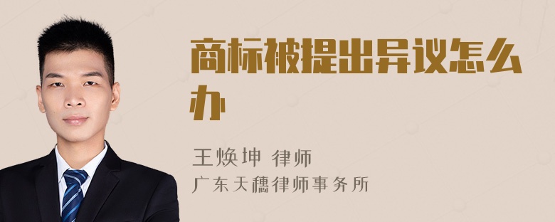 商标被提出异议怎么办
